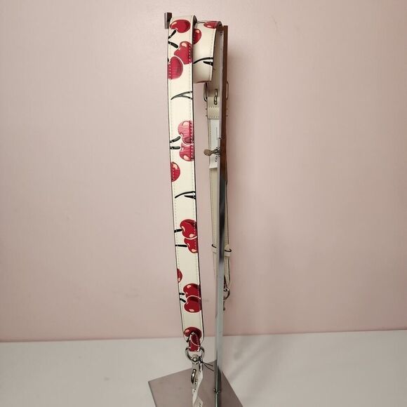 NWT Coach CZ02 Novelty Strap Leather Cherry Print Reversible Crossbody - Picture 2 of 4